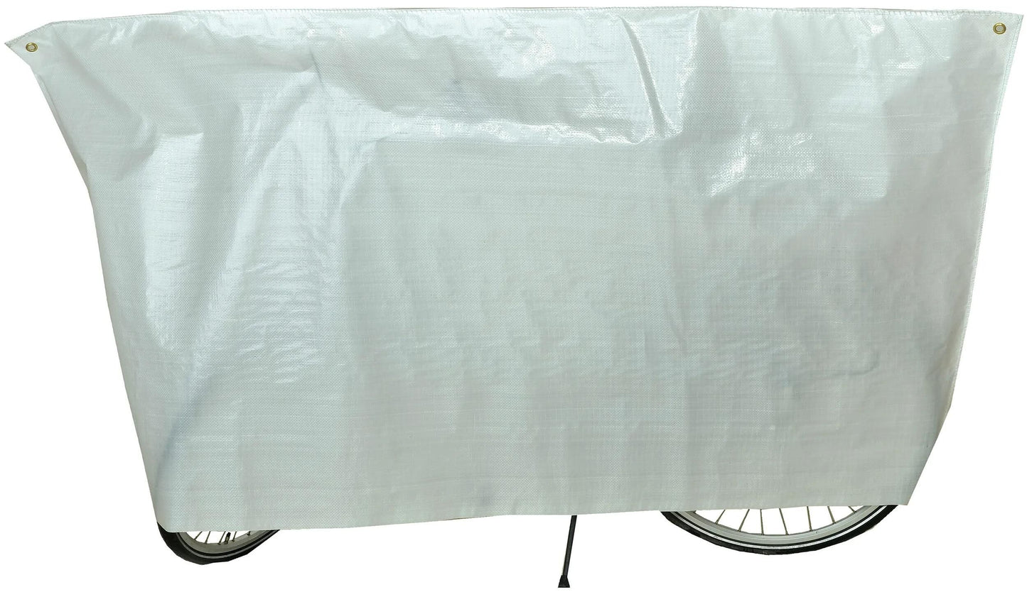 Copertura di protezione per biciclette VK (2) bianco con anelli