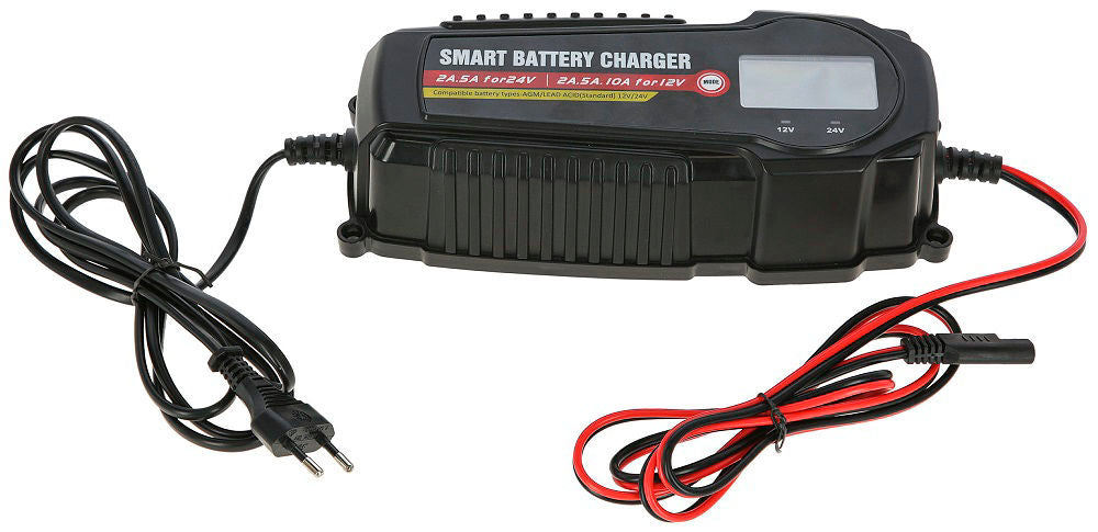 Caricabatterie per batterie 12v piatte e batterie AMG