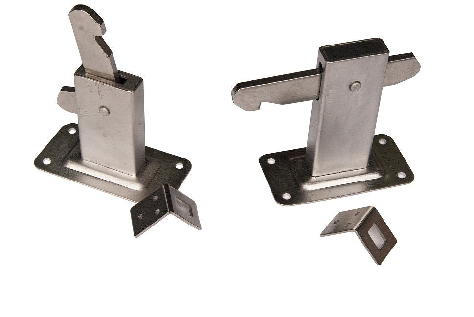 Soporte de puerta Waelbers modelo de pared acero inoxidable