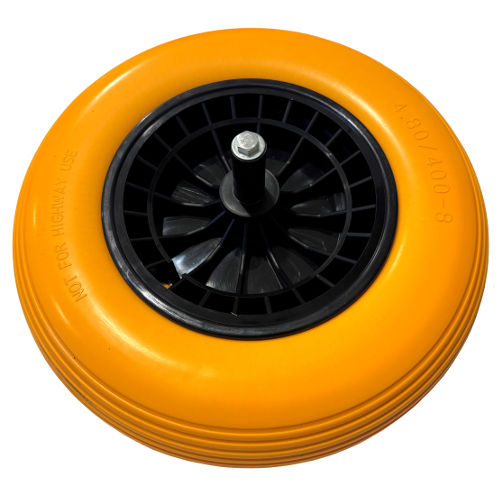 Mm non perde mai più Ruota in PU 400x8 asse 20 cm