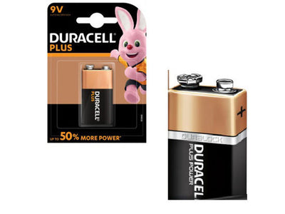 Duracell más alcalino 100% 9V 6LR61 cada uno