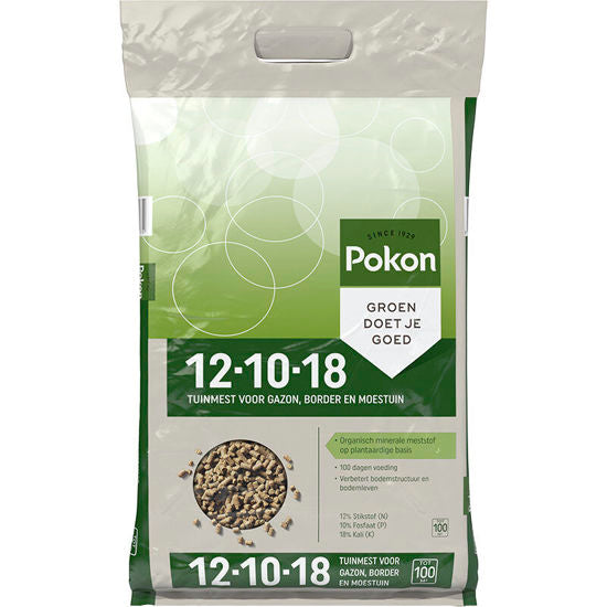 Concime da giardino Pokon 12 10 18 375 kg minerale organico