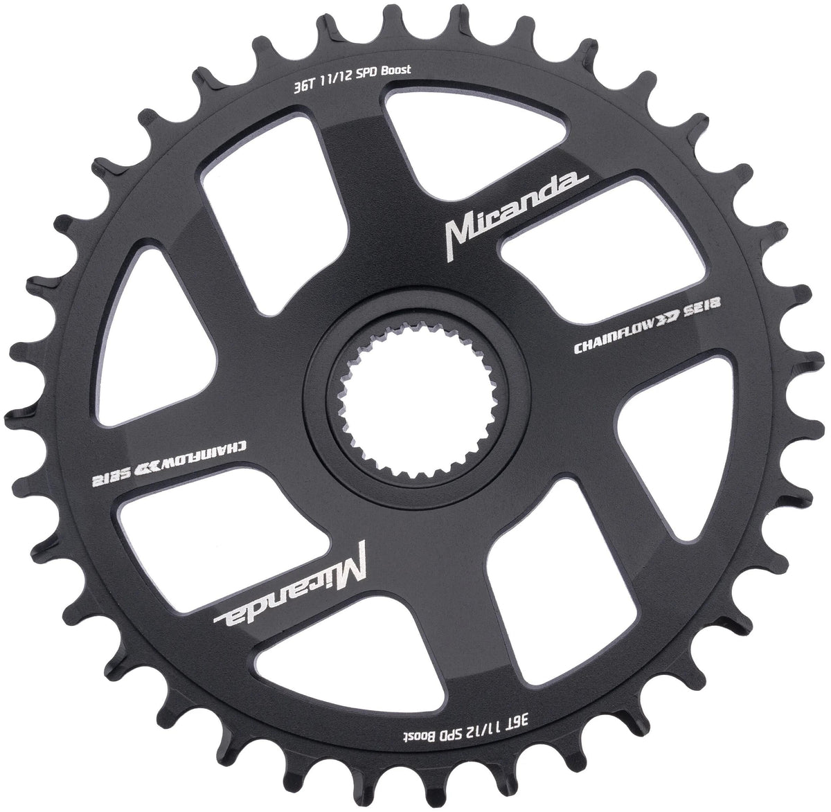 Miranda concaucata a catena superiore 3D SE12 Ring Ring 36t Gen.4 BES3