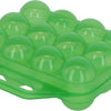 Portauova in plastica Kerbl per 12 uova, verde