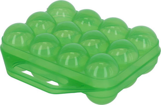 Portauova in plastica Kerbl per 12 uova, verde