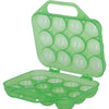 Portauova in plastica Kerbl per 12 uova, verde