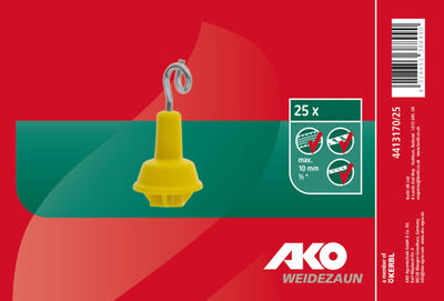 Ako topisolator krul ovaal 25 stuks