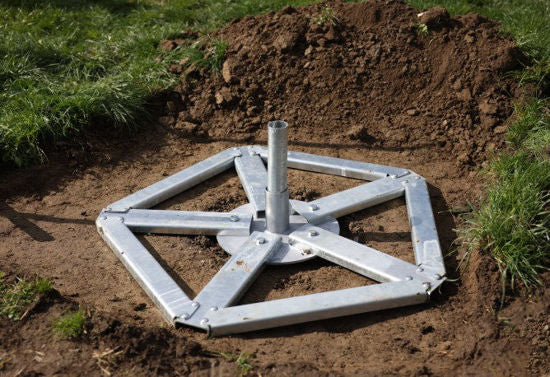 Set di ancoraggio a terra per spazzola ad asta maxi