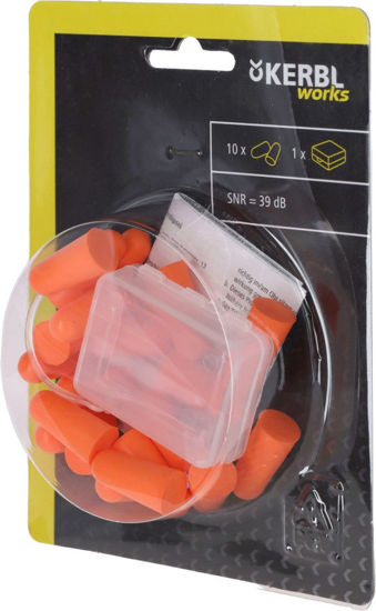 Tappi per le orecchie Kerbl arancioni 20 pezzi