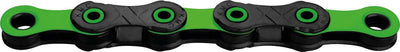 Cadena de bicicleta KMC DLC 12 126 Schakels - 5.2 mm - negro verde