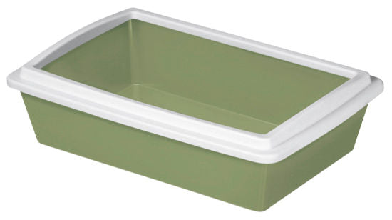 Kattenbak met rand 51x35x13cm op kleur gesorteerd