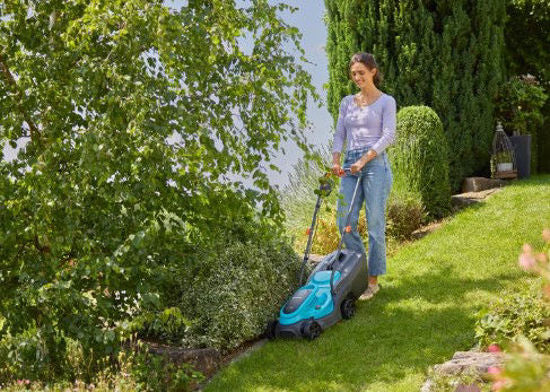 Gardena grasmaaier easymax 32 18v (turquoise grijs, accu en lader niet inbegrepen)