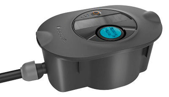 Gardena pipeline-irrigatiesysteem aquaprecise op zonne-energie voor gazon sprinklersysteem (grijs turquoise)