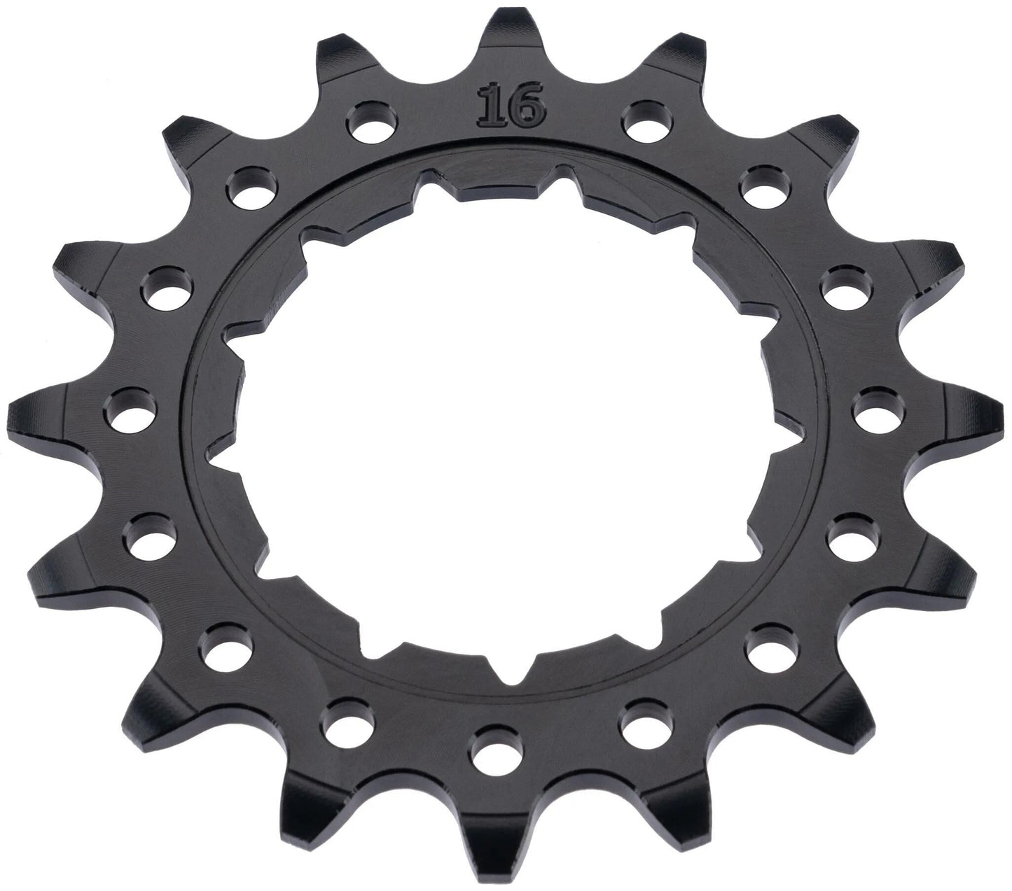 KMC Gear Rohloff Wide 16t detrás de Alu Black