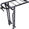 Portador de equipaje con soporte plegable de 28 pulgadas de acero negro