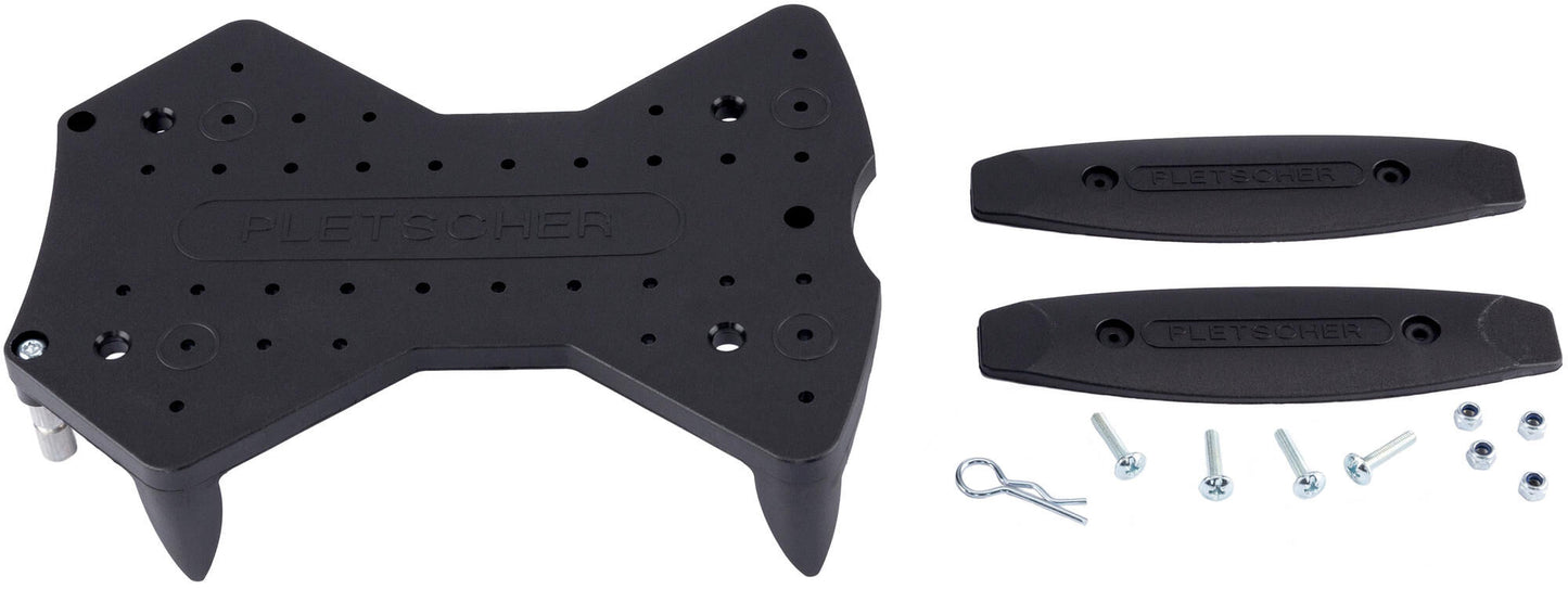 Adaptador de 3 puntos Pletscher Adaptador de 3 puntos para cesta de compra trasera