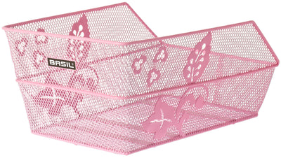 Basil Cento S FM - fietsmand - achterop - klein - inclusief bevestigingsmateriaal - roze