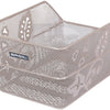 Basil Bicycle Basket Basket Flower Cento 24 x 38,5 x 11 cm Nude Metallic