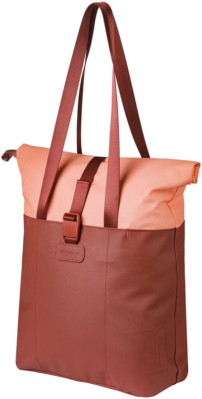 Basil shopper vive mik ganchos 15-20l rosa burdeos