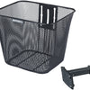 Basil Bicycle Basket Bilbao con montaggio fisso 26 x 22 x 27 cm nero