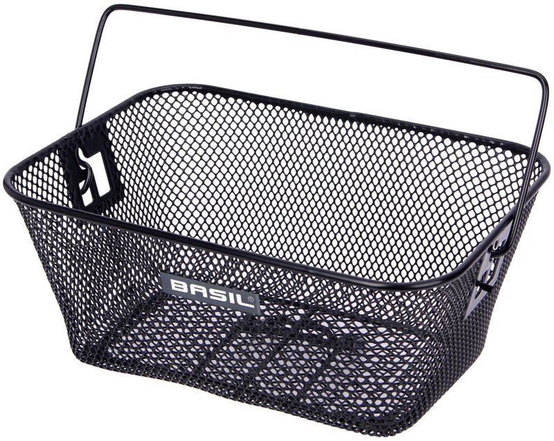 Basil Tigre - cesto per biciclette per bambini - davanti o sul retro - nero