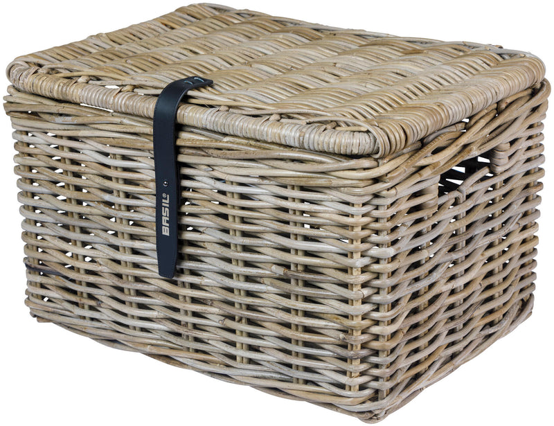 Basil Bicycle cestino dax grande grigio con coperchio