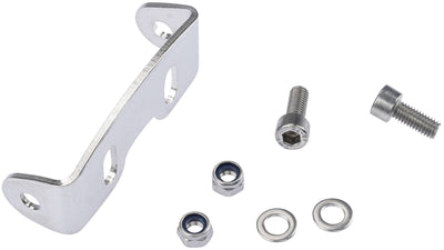 Pletscher staffa a U barra a U inox argento.