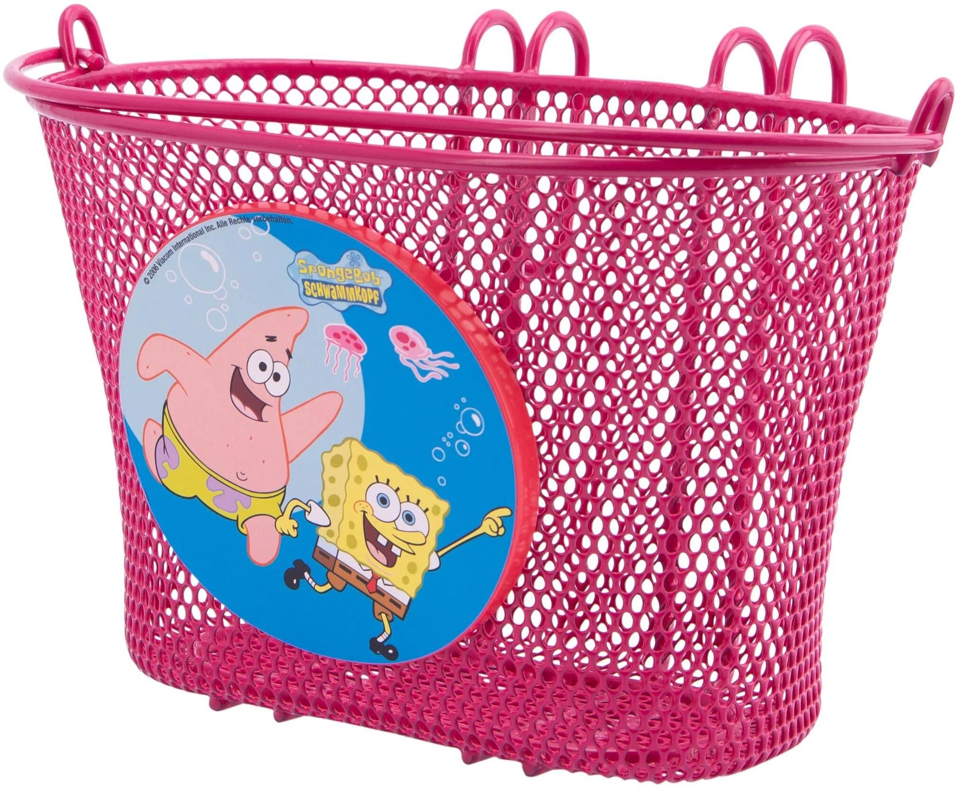 Bike fashion kinder fietsmand kids basket sponge bob metal