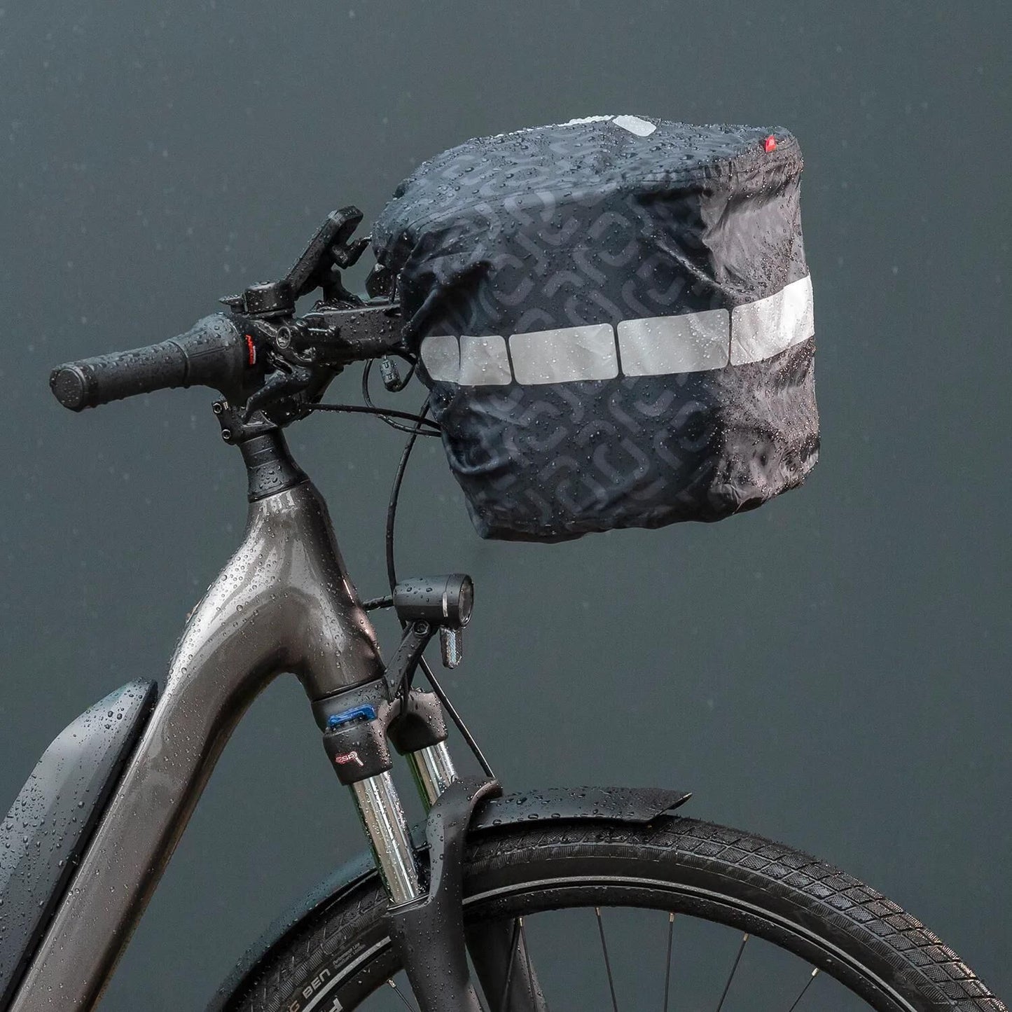 Klickfix Mandtas Rain Cover m Nero