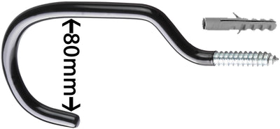 Point plafondhaken xl ceiling hook xl black silver