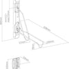 Contec presentatie-haken smart fold ct wall presenter smart fold s black