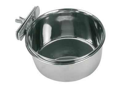Kerbl producten rvs bakje 300 ml 12 cm schroefbevestiging voor vogels