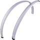 Contec spatbordset splash protect ct fender splash prot. 28 45mm silver shiny