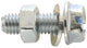Fix-Nippel Hex Washer Head Screw 10mm Zinc