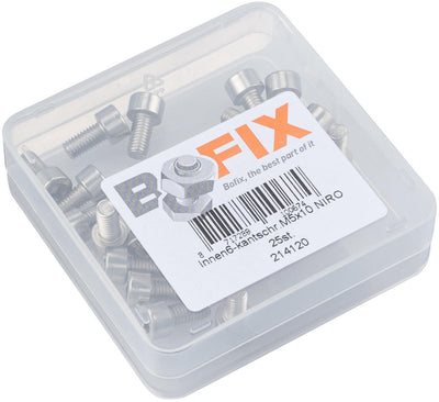 Tornillo hexagonal M5x10 Bofix acero inoxidable (25 piezas)