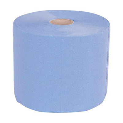 Towlers poetspapier b=24cm l=190mtr blauw 3-laags pp rol (2) | 2 stuk stuks