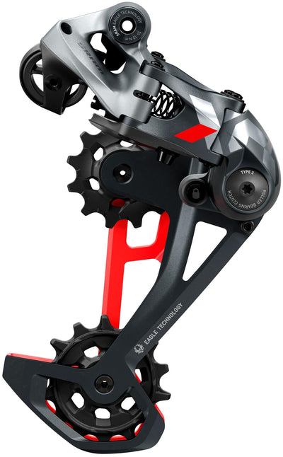 Descarrilación trasera de sram. X01 águila 52t rojo