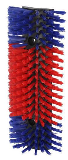 Cepillo para vacas semicircular cepillo para ganado azul-rojo