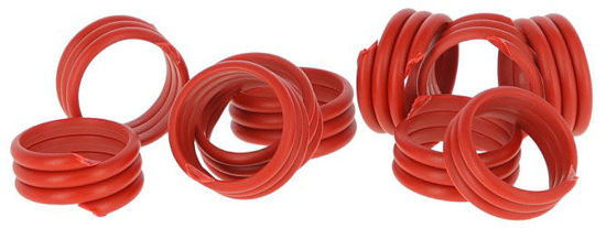 Anillas de pollo 16mm rojas 20 piezas