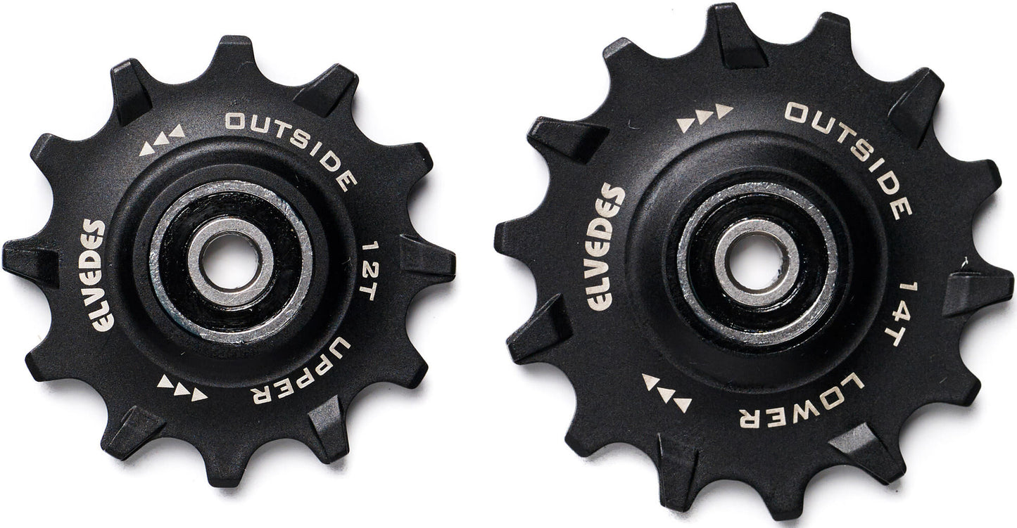 Elvedes derailleurwieltjes RVS 11 14tand seal narrowCP2017102