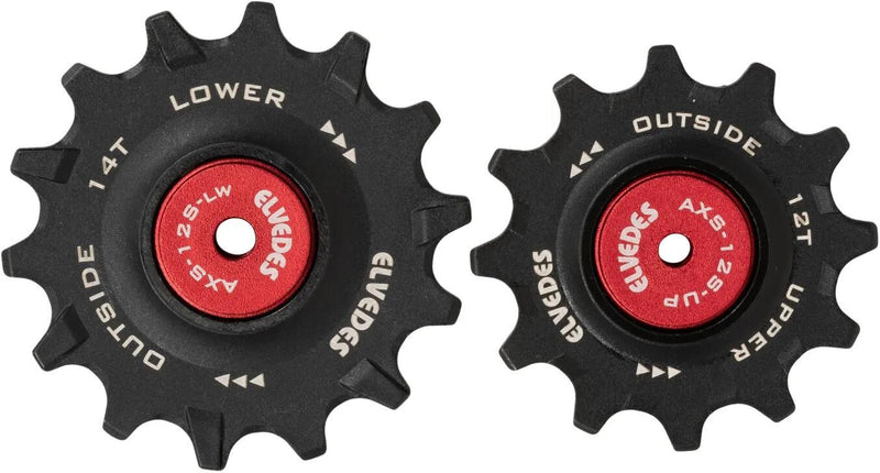 Ruote deragliatori set elvedes 12t+14t ceramica