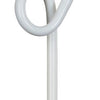 Ako metalen paal met krulisolator wit 10 stuks