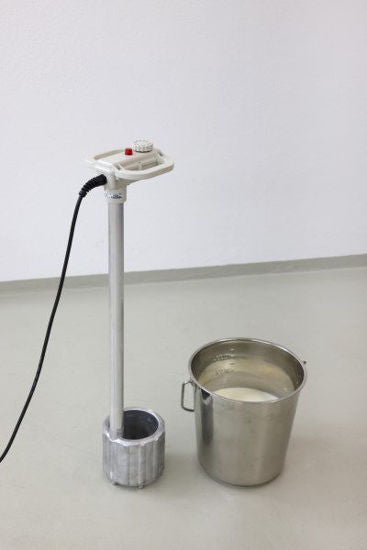 Calentador de leche para terneros con asa termostática