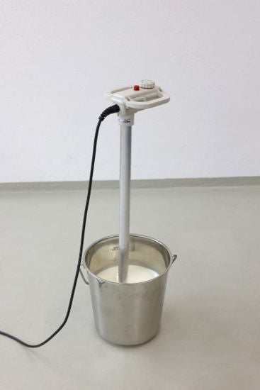 Calentador de leche para terneros con asa termostática