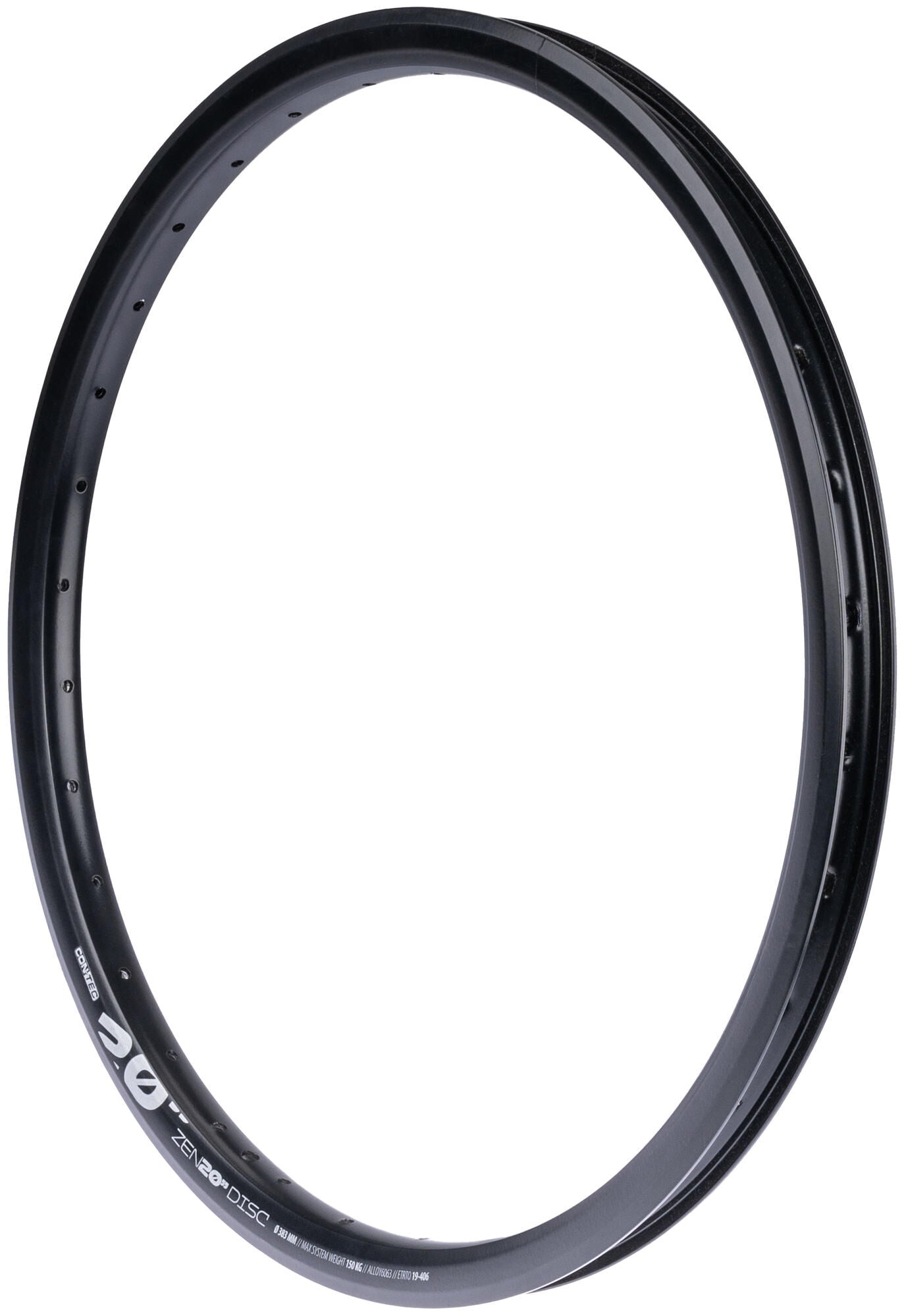 Contec velg zen 20 disc ct aluminum rims zen 20 d 20 , 32l. 19-406,sv,schw