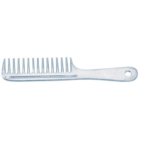 Pettine per criniera in alluminio con manico