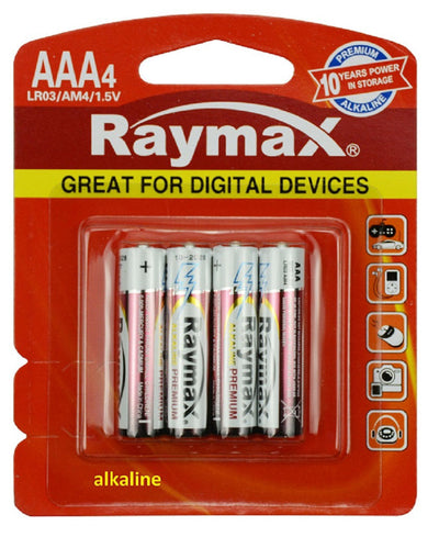 Raymax producten batterij penlite mini alkaline lr03 aaa 15v x4st