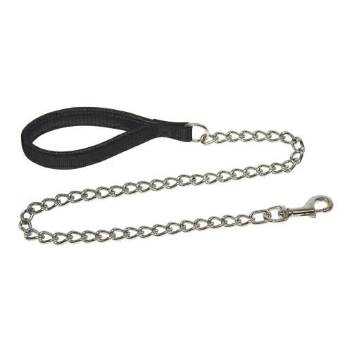 Guinzaglio a catena per cani Miami Plus 4 mm nero