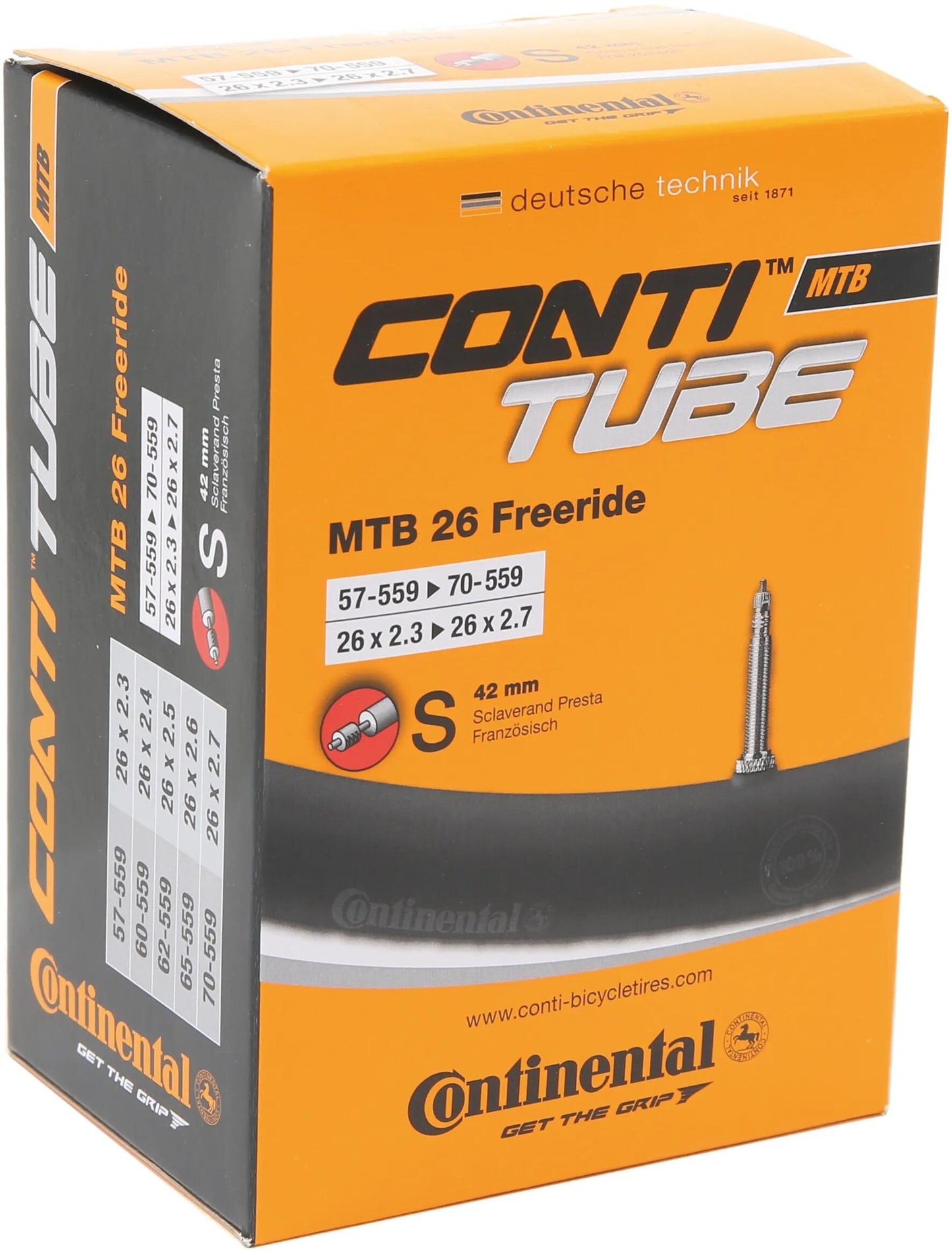 Continental Conti Tube MTB 26 57 70-559 S42 Fre