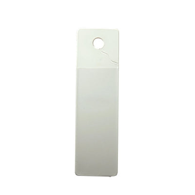Etiqueta colgante escaneada 110x32mm blanca